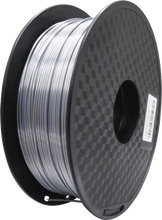 Load image into Gallery viewer, PLA 3D Printer Filament, 1.75mm, 1kg Spool, Silk Silver
